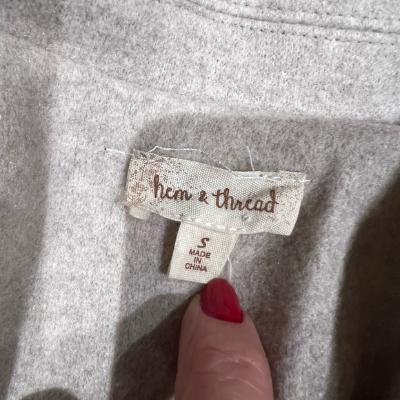 Hem and Thread Shirt Jacket Size Small - Picture 5 of 7